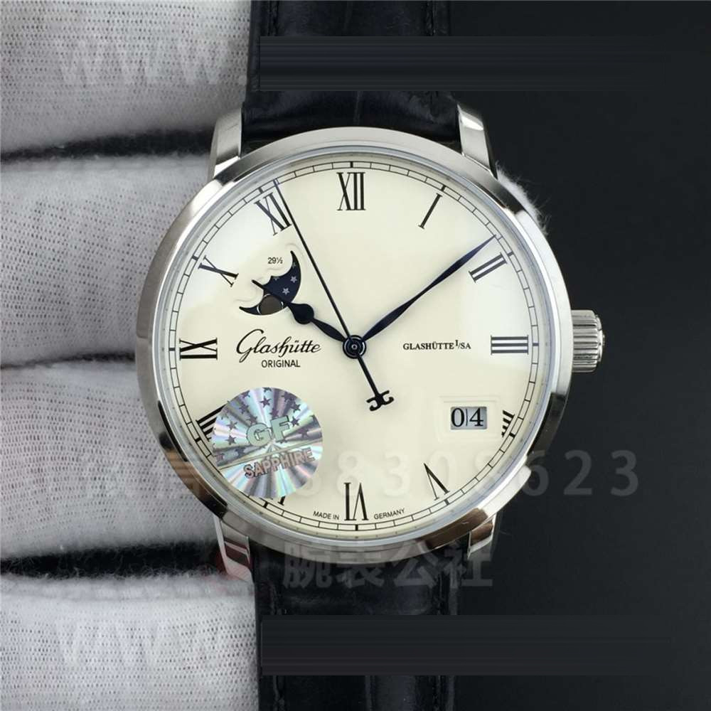 GF Factory Glashütte Original Senator Büyük Tarih Ay Evreli Kol Saati İşçilik İncelemesi — 14. fotoğraf