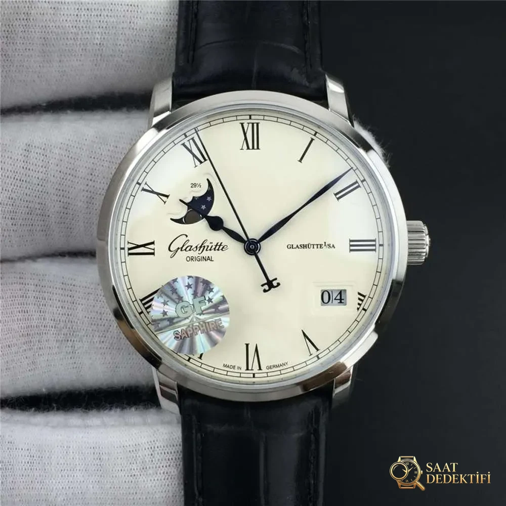 GF Factory Glashütte Original Senator Büyük Tarih Ay Evreli Kol Saati İşçilik İncelemesi - Tepe Koruması ve Ayar Fonksiyonu
