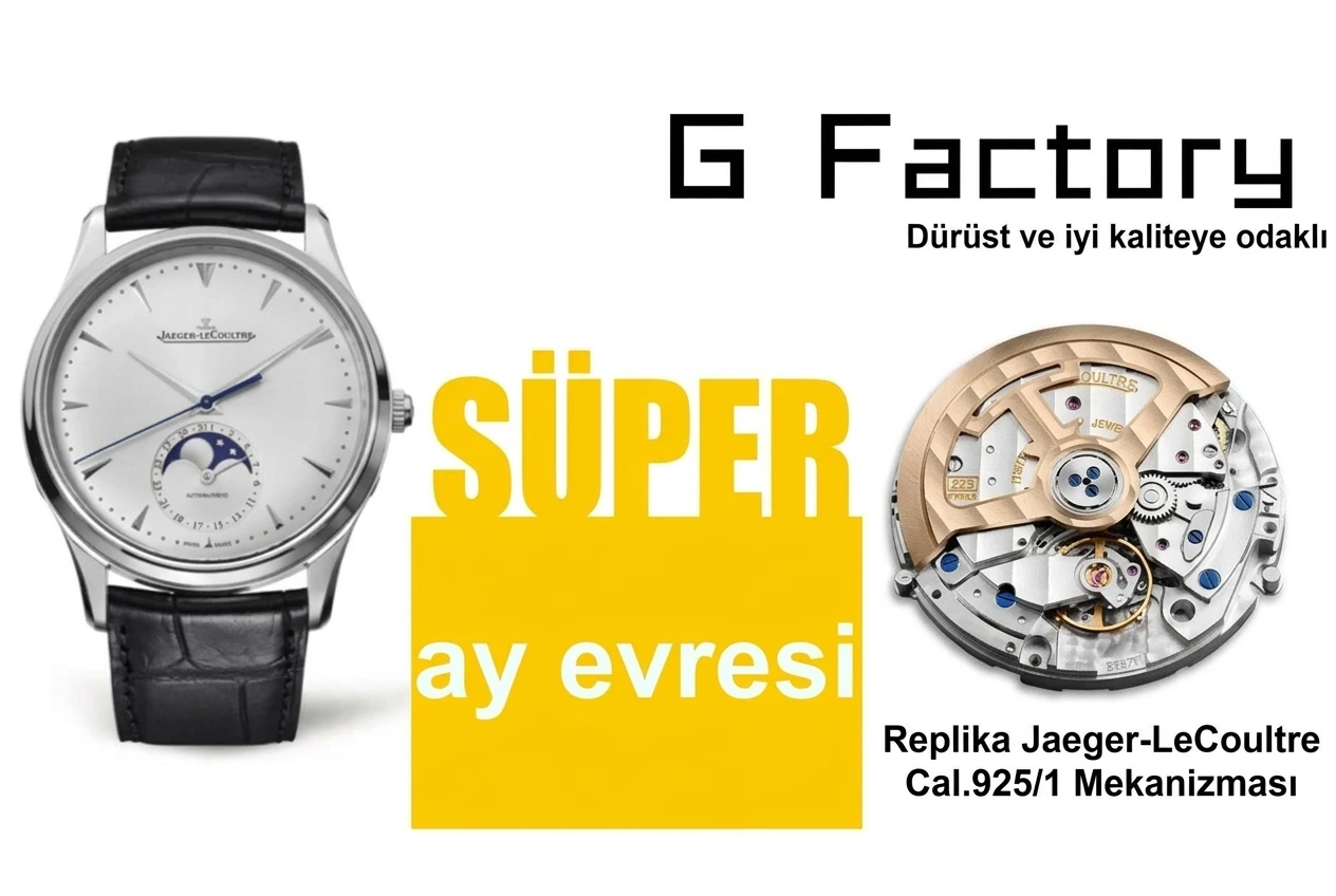 GF Factory Jaeger-LeCoultre Ay Evreli Master en yeni versiyon saat incelemesi - Arka Kapak ve Mekanizma Detayı