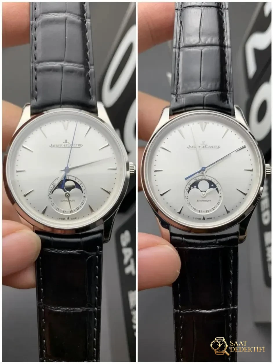 GF Factory Jaeger-LeCoultre Ay Evreli Master ile ZF karşılaştırması: Hangisi daha iyi? - Kadran Detayı ve Bezel İşçiliği