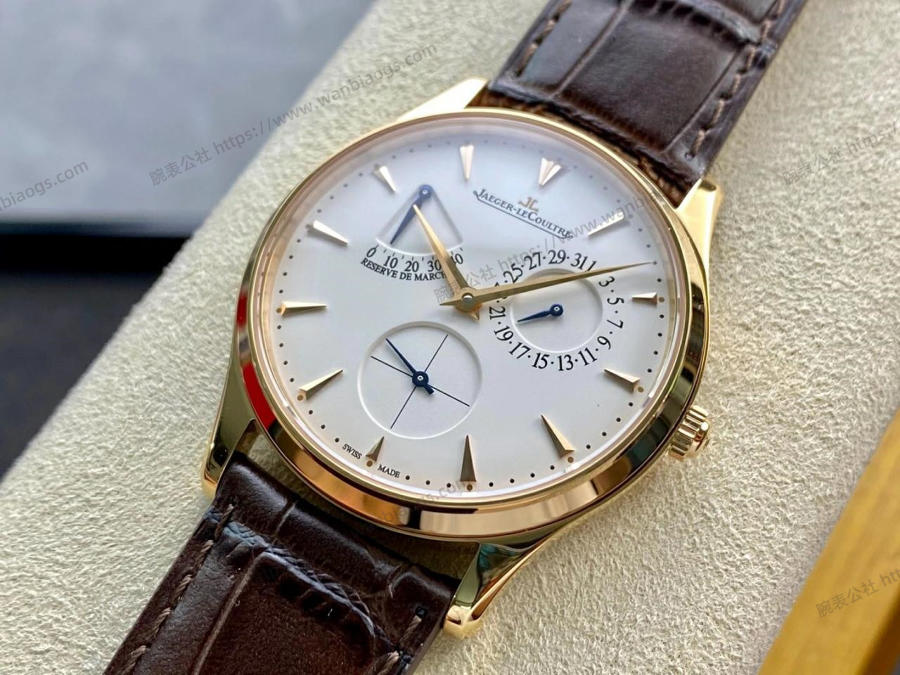 GF Factory Jaeger-LeCoultre Master serisi 1378420 erkek klasik kol saati (Joker rose altın şampanya) — 2. fotoğraf