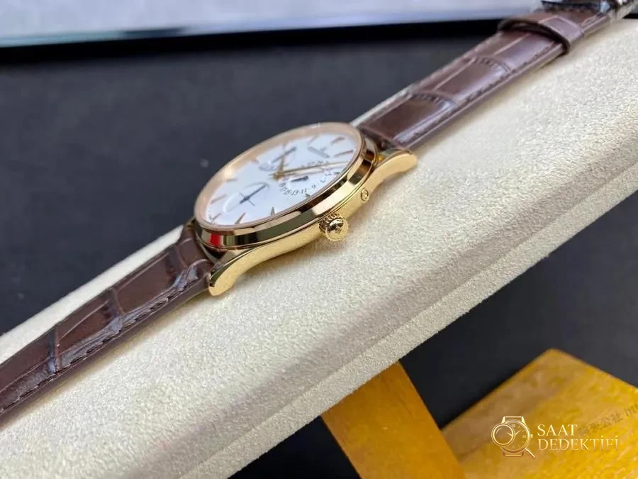 GF Factory Jaeger-LeCoultre Master serisi 1378420 erkek klasik kol saati (Joker rose altın şampanya) - Bilezik, Toka ve Klips Mekanizması