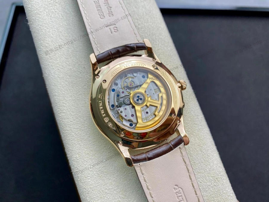 GF Factory Jaeger-LeCoultre Master serisi 1378420 erkek klasik kol saati (Joker rose altın şampanya) — 6. fotoğraf