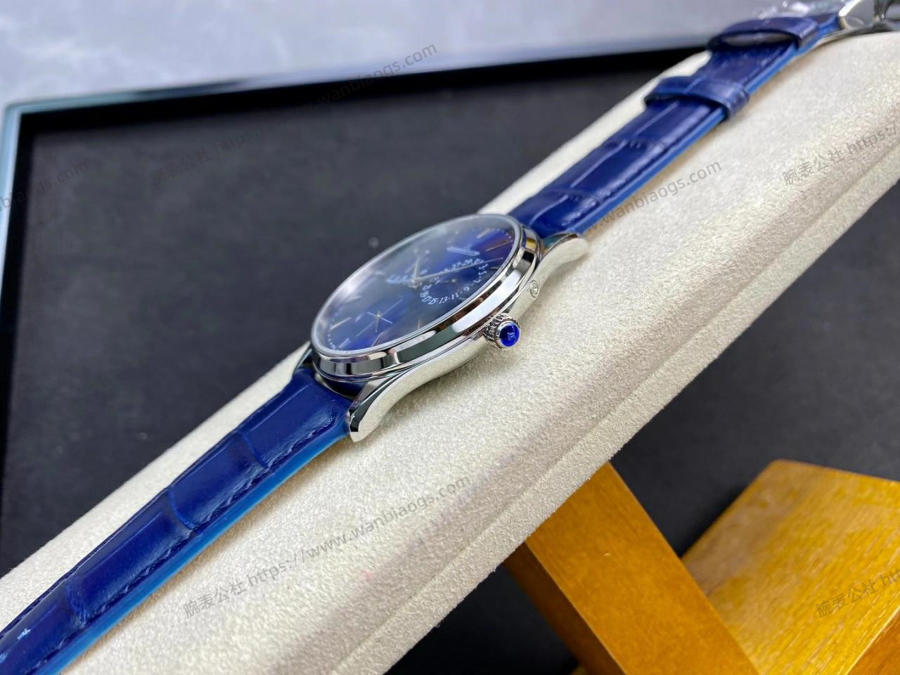 GF Factory Jaeger-LeCoultre Master Serisi 1378480 Erkek Klasik Kol Saati (Palyaço Mavi Kadran) — 5. fotoğraf