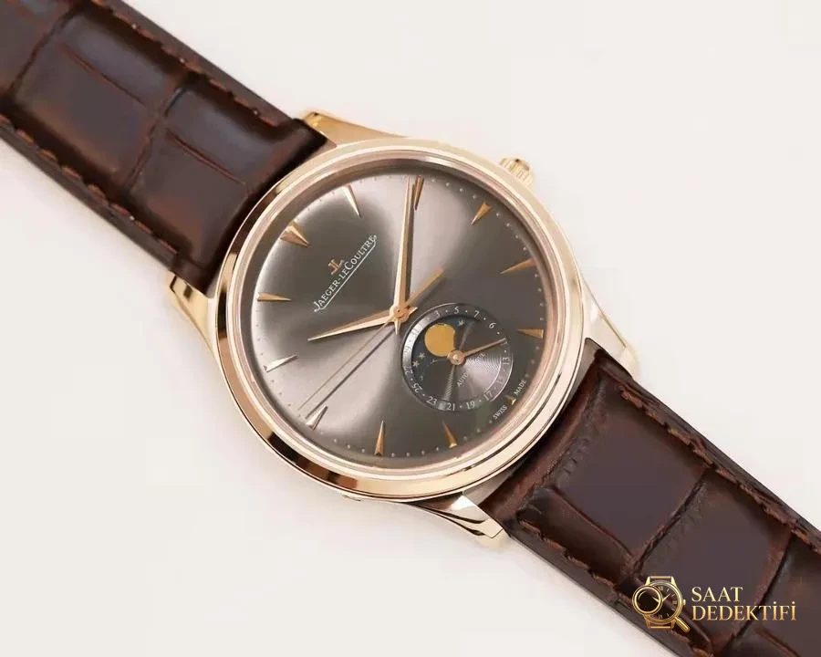 GF Factory Jaeger-LeCoultre Moon Phase 136255J (gri kadran) saat incelemesi - Kadran Detayı ve Bezel İşçiliği