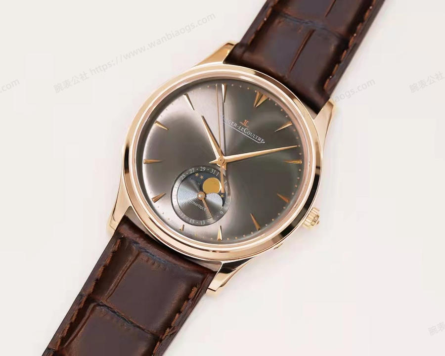 GF Factory Jaeger-LeCoultre Moon Phase 136255J (gri kadran) saat incelemesi — 5. fotoğraf