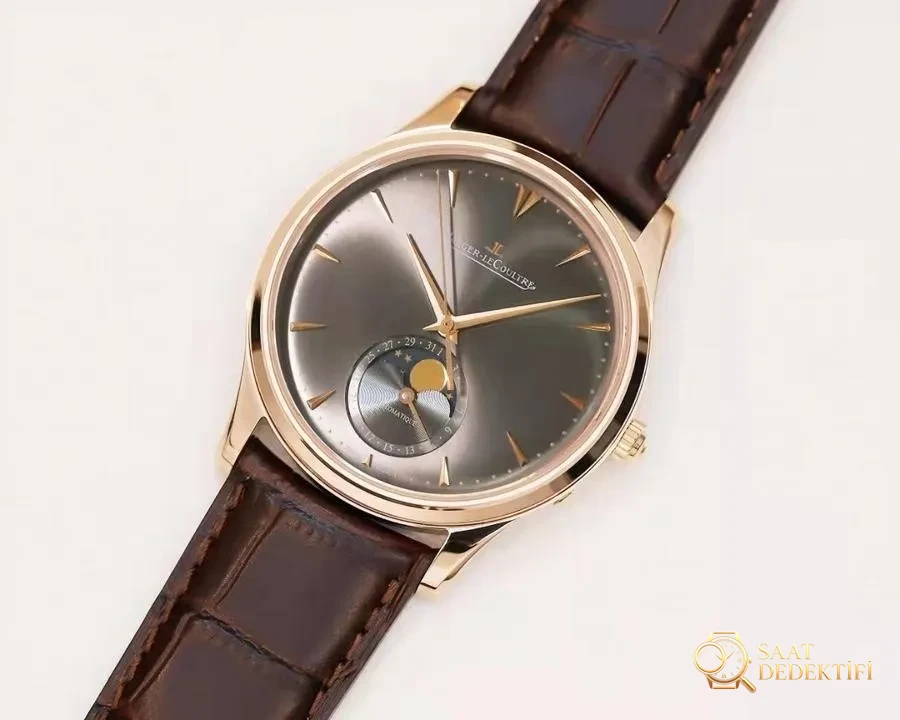 GF Factory Jaeger-LeCoultre Moon Phase 136255J (gri kadran) saat incelemesi - Bilezik, Toka ve Klips Mekanizması