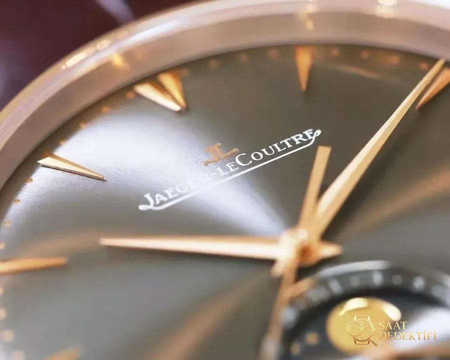 GF Factory Jaeger-LeCoultre Moon Phase 136255J (gri kadran) saat incelemesi - Makro Kadran ve İndeks İşçiliği