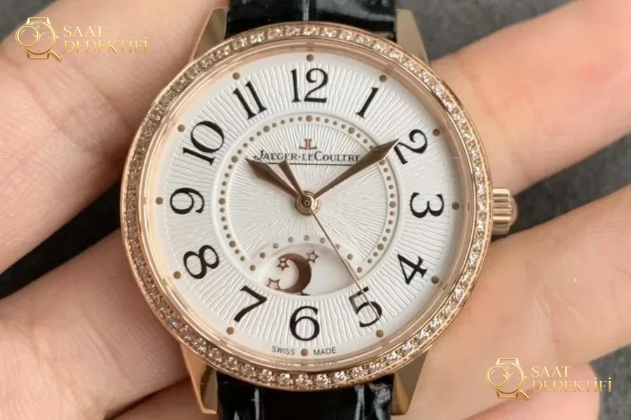 GF Factory Jaeger-LeCoultre Rendez-Vous gündüz-gece göstergeli 3442430 altın kaplama saat incelemesi - Kadran Detayı ve Bezel İşçiliği