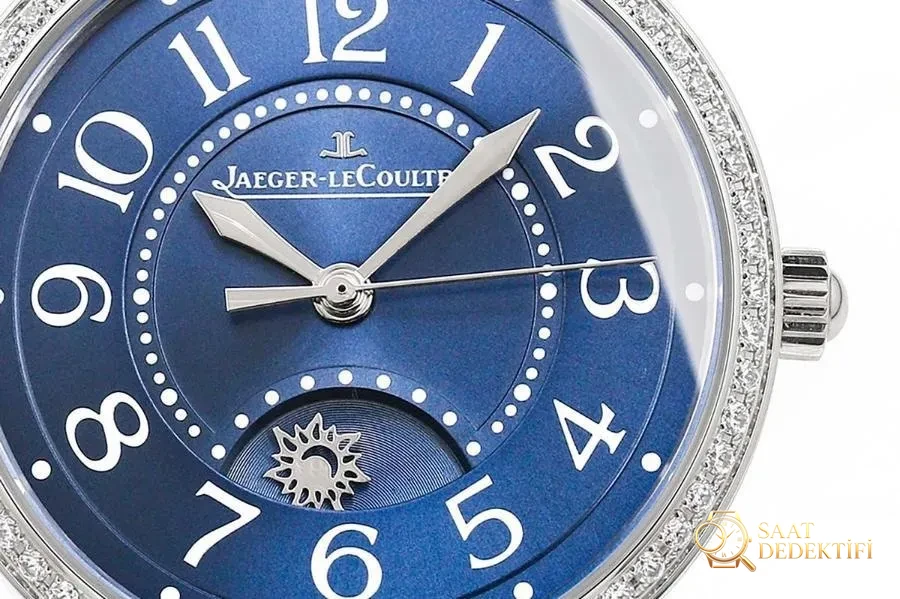 GF Factory Jaeger-LeCoultre Rendez-Vous serisi (mavi kadran) kadın kol saati incelemesi - Kasa Profili ve Kurma Kolu İncelemesi