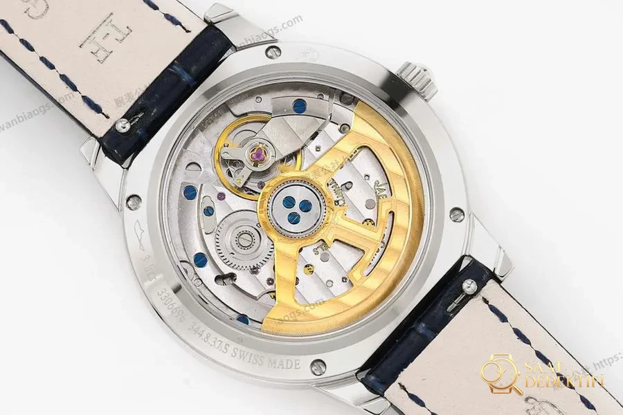 GF Factory Jaeger-LeCoultre Rendez-Vous serisi (mavi kadran) kadın kol saati incelemesi - Makro Kadran ve İndeks İşçiliği