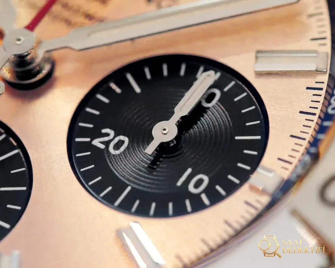 GF Factory replika Breitling Chronomat retro mermi kordonlu 42 mm kronograf, somon bakır kadran - Bilezik, Toka ve Klips Mekanizması