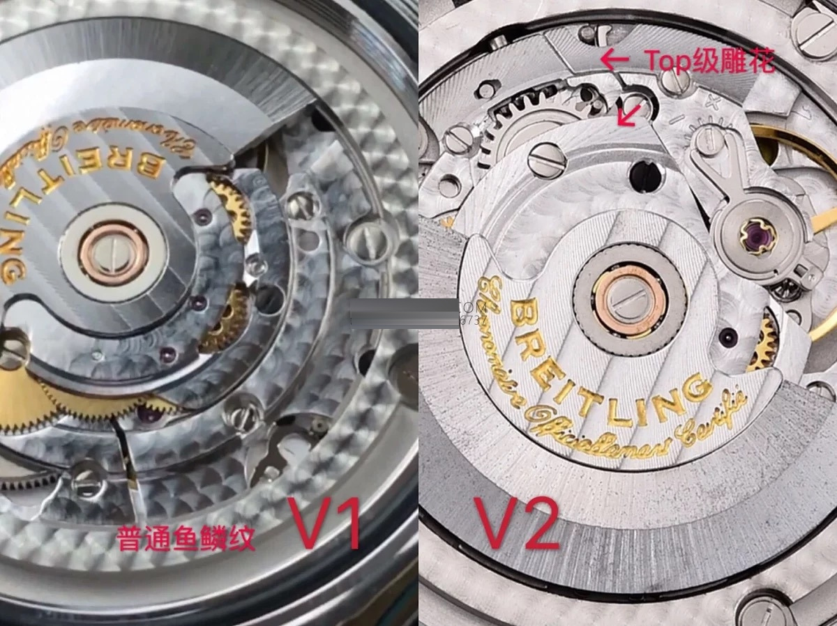 GF Factory V2 Breitling Avenger II GMT A3239011 güncellenmiş versiyon replika saat ile orijinal karşılaştırmalı inceleme — 1. fotoğraf