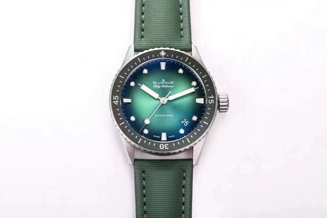 Replika Blancpain Fifty Fathoms Bathyscaphe Yeşil