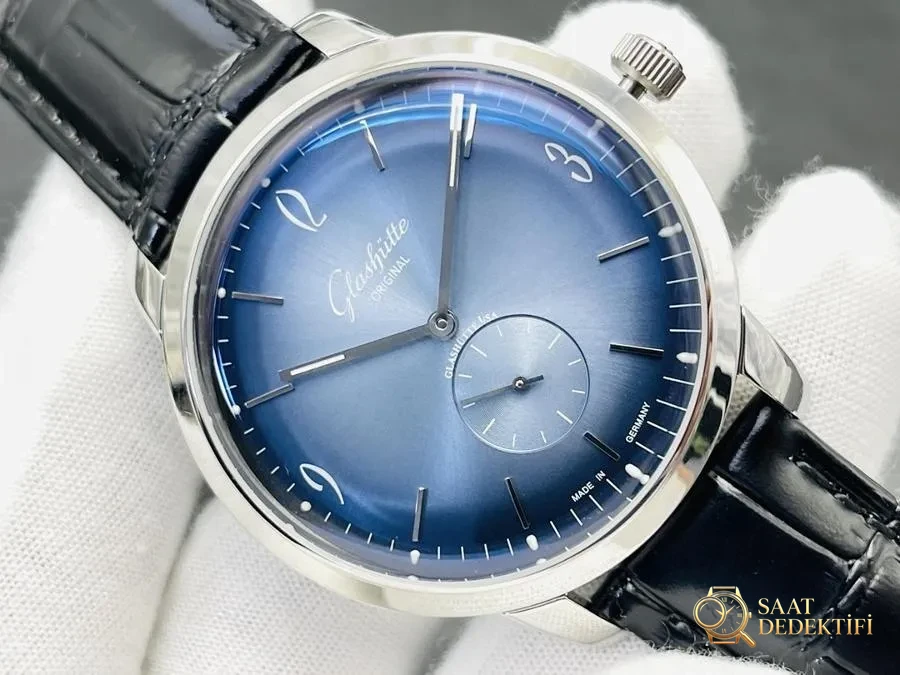 GFS Factory Glashütte Original Vintage Kasa ve Kadran İşçiliği İncelemesi - ön görünüm