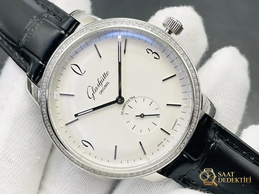 GFS Factory Glashütte Original Vintage Kordon ve Toka Detayları - ön görünüm