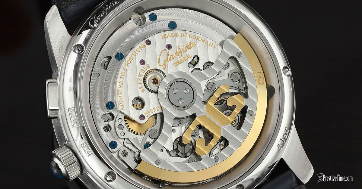Glashutte Orijinal Senator Kronograf Panorama Date Mekanizma kalibre 37 01