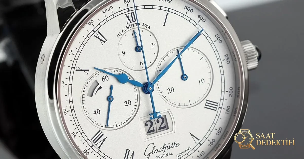 Glashutte Orijinal Senator Kronograf Panorama Date Kadran