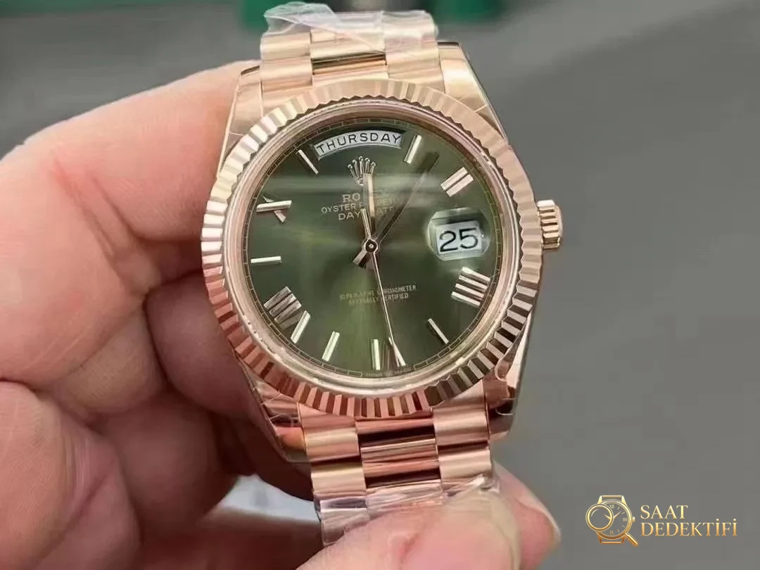 GM Factory Rolex Day-Date ağırlık dengelemeli versiyonu almaya değer mi? - Mekanizma Çark Dizilimi ve Taş Yatakları