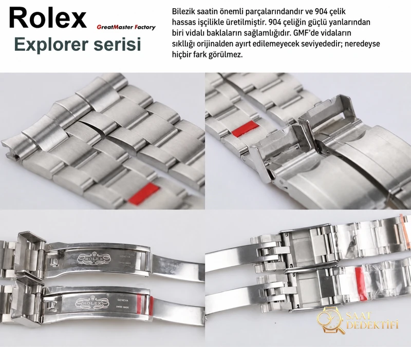 GM Factory Rolex Explorer serisi 39 mm gerçek-replika karşılaştırmalı incelemesi - Bilekte Duruş ve Kasa Orantısı