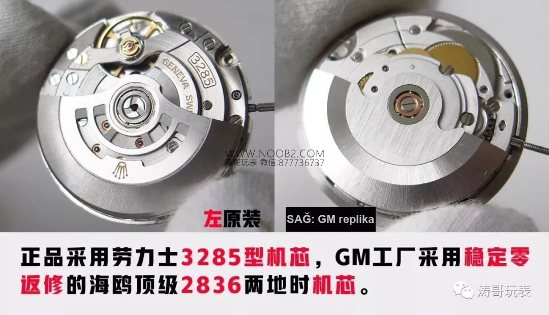 GM Factory Rolex GMT-Master 126710 kırmızı-mavi kola bezelli saat, orijinaliyle karşılaştırmada göz kamaştırıyor! — 8. fotoğraf