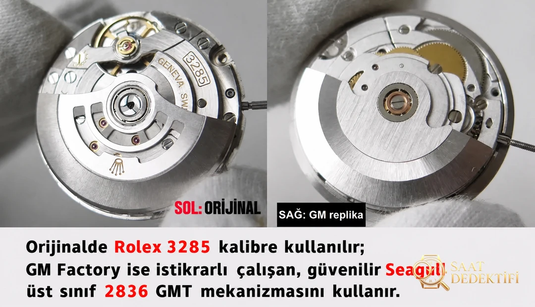 GM Factory Rolex GMT-Master 126710 kırmızı-mavi kola bezelli saat, orijinaliyle karşılaştırmada göz kamaştırıyor! - Bilekte Duruş ve Kasa Orantısı