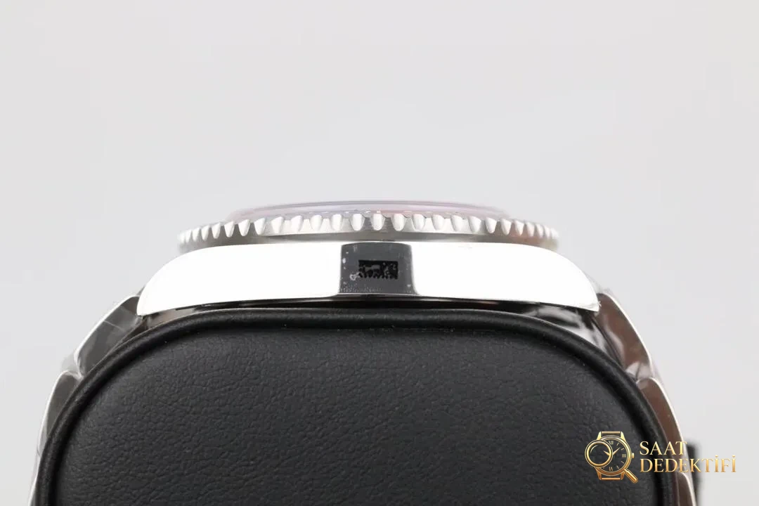 GM Factory Rolex GMT-Master II kırmızı-mavi Pepsi bezel 3186 mekanizma V2 nihai versiyon beş boncuklu üç dizili bilezikli replika saat - Makro Kadran ve İndeks İşçiliği