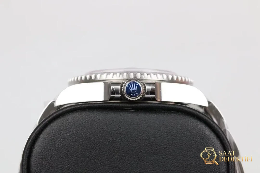 GM Factory Rolex GMT-Master II siyah-mavi kola bezel 3186 mekanizma V2 nihai versiyon beş boncuklu üç sıralı bilezik replika saat - Makro Kadran ve İndeks İşçiliği