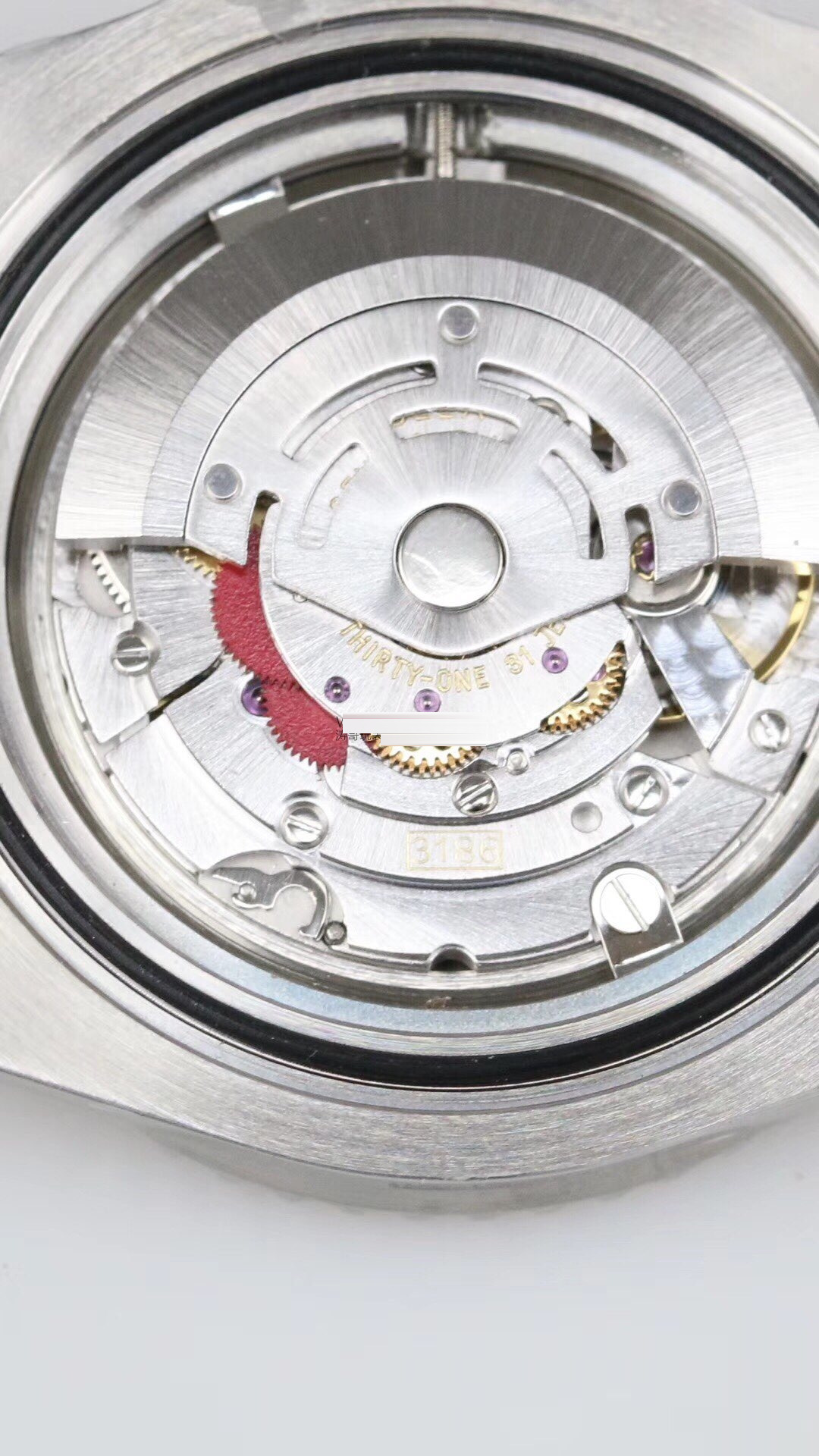 GM Factory Rolex GMT-Master II siyah-mavi kola bezel 3186 mekanizma V2 nihai versiyon beş boncuklu üç sıralı bilezik replika saat — 10. fotoğraf
