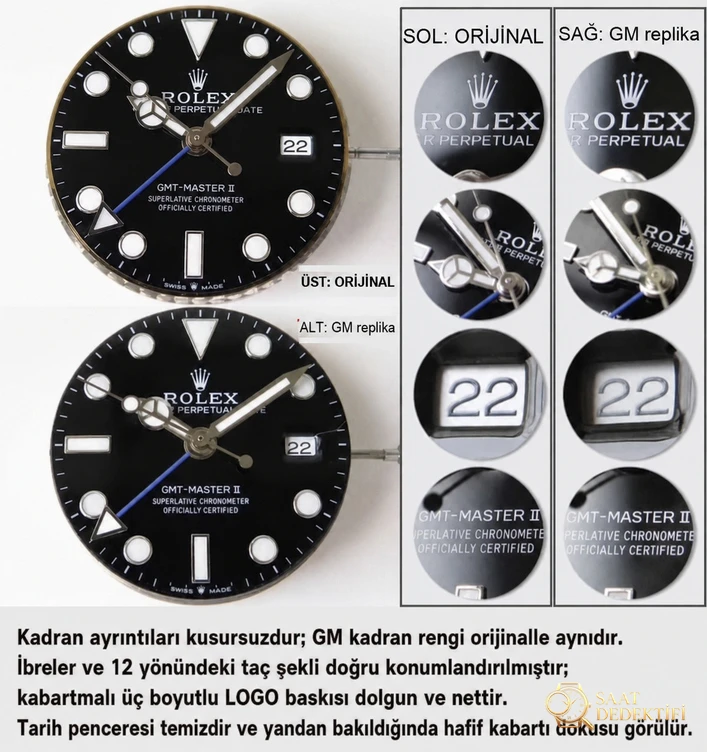 GM neues Produkt: 2019 Rolex GMT schwarz-blaue Lünette – Armbanduhr aus 904L Oyster-Stahl ist umwerfend! - Detail der hinteren Abdeckung und des Mechanismus