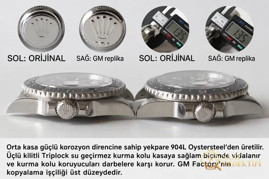 GM neues Produkt: 2019 Rolex GMT schwarz-blaue Lünette – Armbanduhr aus 904L Oyster-Stahl ist umwerfend! - Armband, Schnalle und Clip-Mechanismus