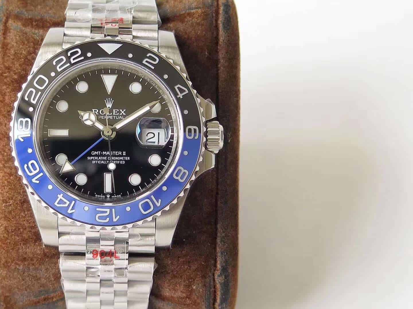 GM yeni ürün: 2019 Rolex GMT siyah-mavi bezel — 904L Oyster çeliği kol saati göz kamaştırıyor! — 8. fotoğraf