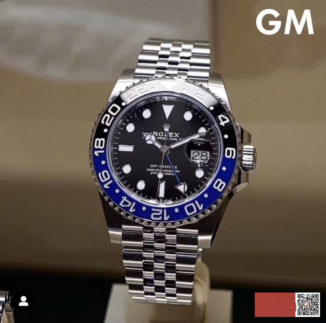 GM yeni ürün: 2019 Rolex GMT siyah-mavi bezel — 904L Oyster çeliği kol saati göz kamaştırıyor! — 16. fotoğraf