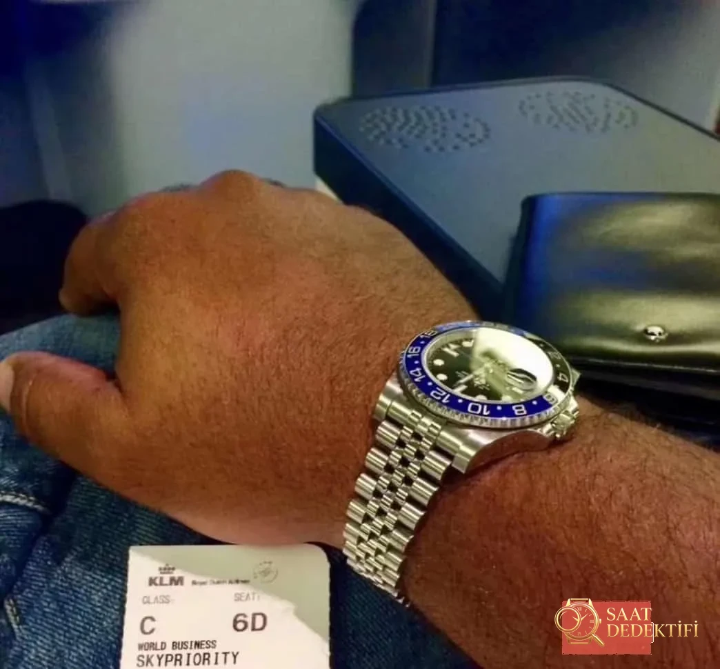 GM neues Produkt: 2019 Rolex GMT schwarz-blaue Lünette – Armbanduhr aus 904L Oyster-Stahl ist umwerfend! - Glas-Antireflexionsbeschichtung (AR).