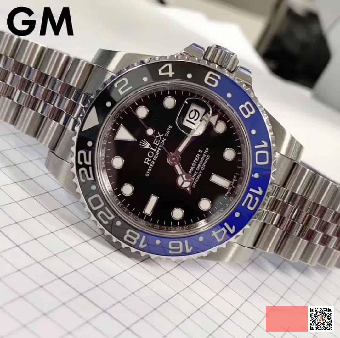 GM yeni ürün: 2019 Rolex GMT siyah-mavi bezel — 904L Oyster çeliği kol saati göz kamaştırıyor! — 21. fotoğraf