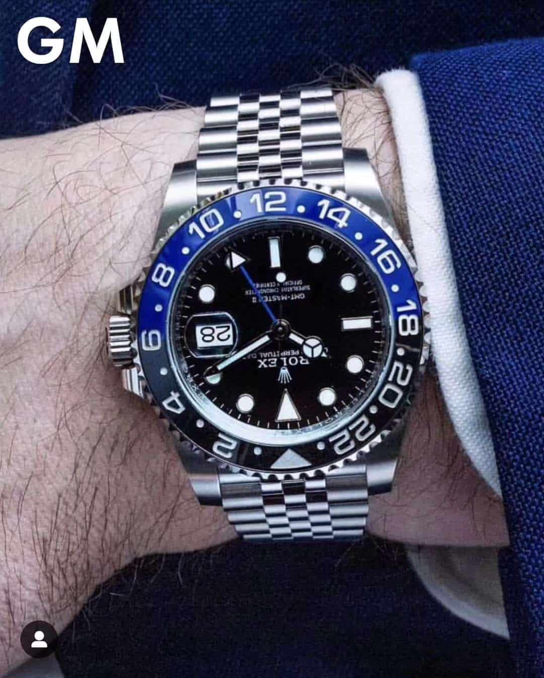 GM yeni ürün: 2019 Rolex GMT siyah-mavi bezel — 904L Oyster çeliği kol saati göz kamaştırıyor! — 22. fotoğraf