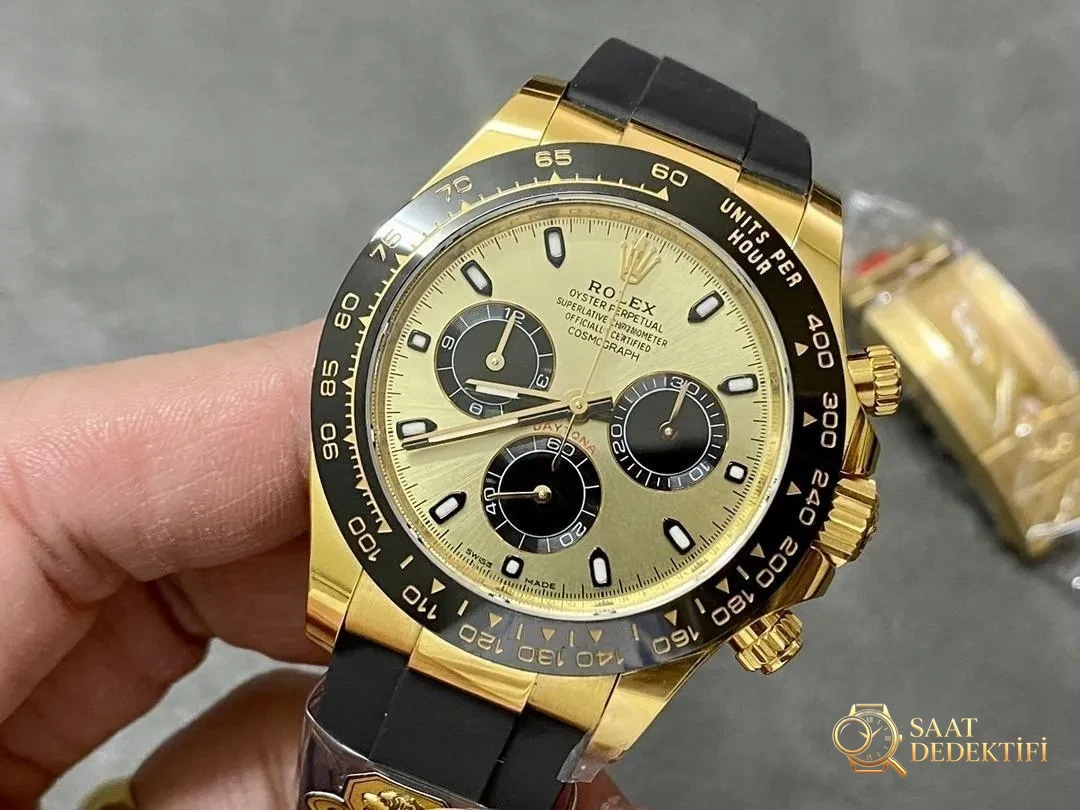 GOLD Factory Shawn Yue Daytona 146 gram ağırlık dengesi kalitesi nasıl? - Kasa Profili ve Kurma Kolu İncelemesi