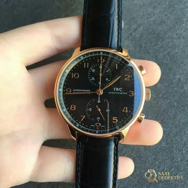 Replika Portuguese Kronograf Siyah Kadran