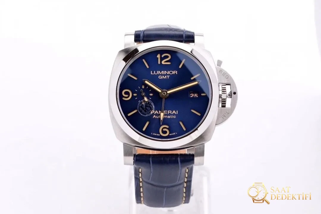 Göze hitap eden bir model: VS Factory Panerai 1033 mavi kadran GMT saatinin kısa incelemesi - Kasa Profili ve Kurma Kolu İncelemesi