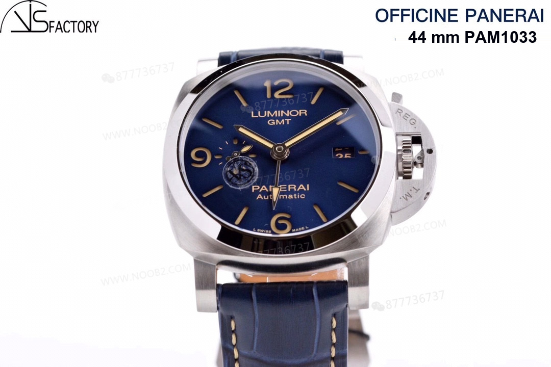 Göze hitap eden bir model: VS Factory Panerai 1033 mavi kadran GMT saatinin kısa incelemesi — 4. fotoğraf
