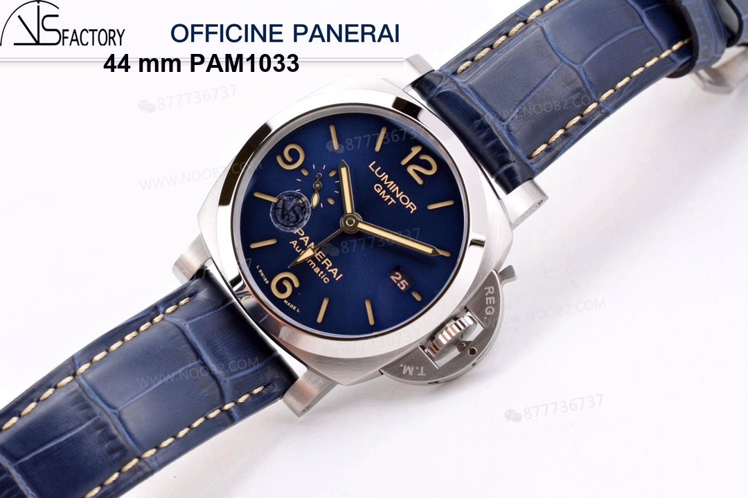 Göze hitap eden bir model: VS Factory Panerai 1033 mavi kadran GMT saatinin kısa incelemesi — 5. fotoğraf