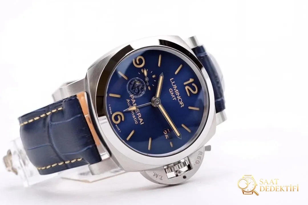 Göze hitap eden bir model: VS Factory Panerai 1033 mavi kadran GMT saatinin kısa incelemesi - Makro Kadran ve İndeks İşçiliği
