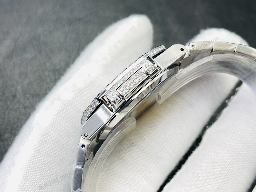 GR Factory Patek Philippe 7118 Kadın Nautilus 2024 tam elmas sınırlı üretim az sayıda stoğa geldi — 3. fotoğraf