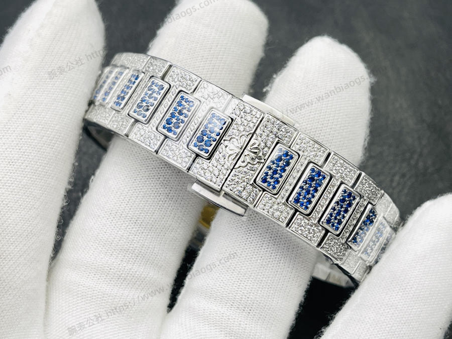 GR Factory Patek Philippe 7118 Kadın Nautilus 2024 tam elmas sınırlı üretim az sayıda stoğa geldi — 7. fotoğraf