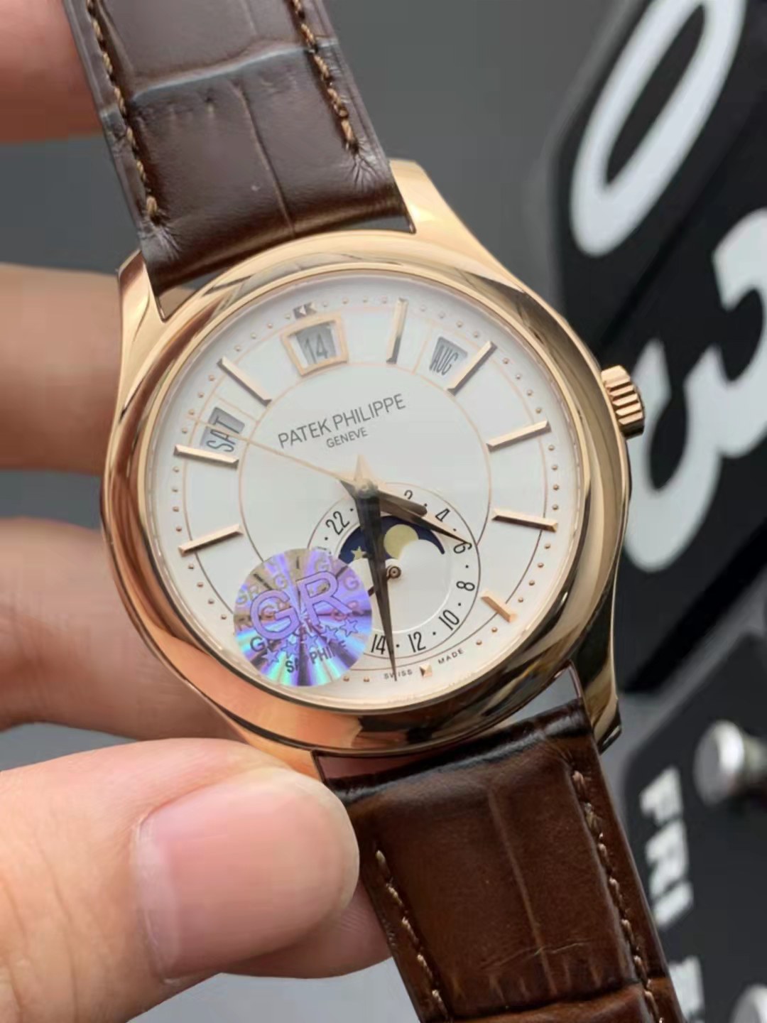 Replika Patek Philippe 5205R Roze Altın