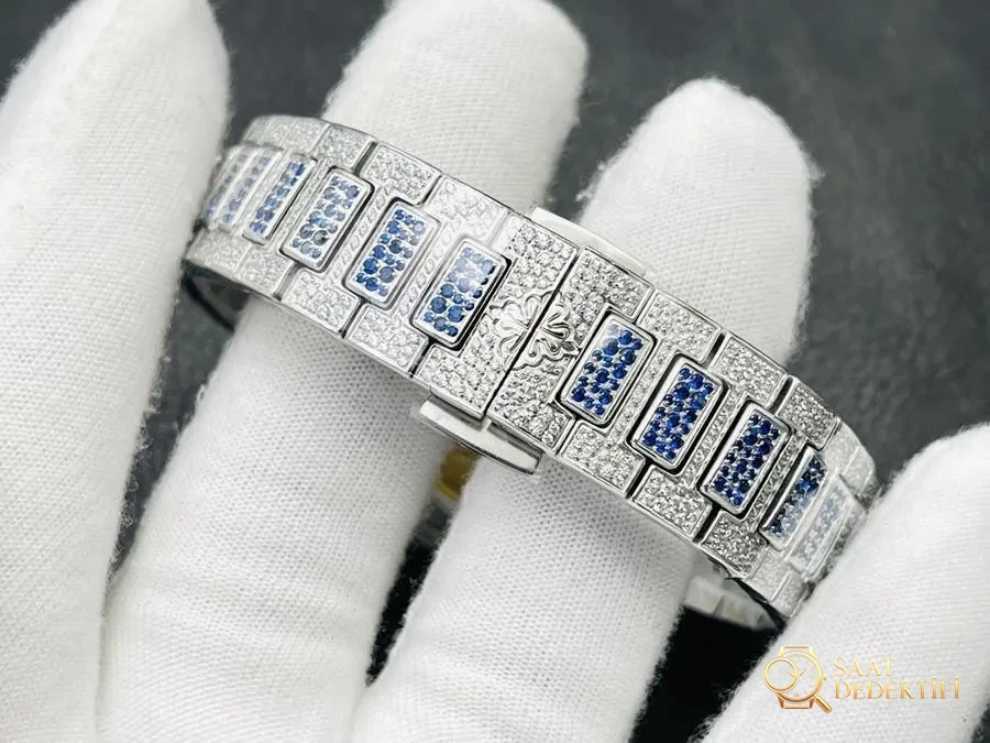 GR Factory Patek Philippe 7118 Kadın Nautilus 2024 tam elmas sınırlı üretim az sayıda stoğa geldi - Klips Kilidi ve Lazer Damgalar