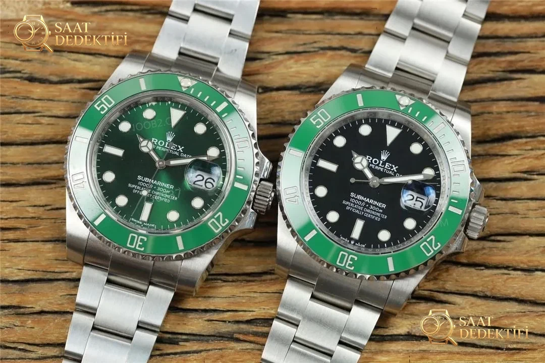 Green Fabrikası 2020 Yeni 41 mm Rolex Yeşil Su Hayaleti (Green Submariner) 126610LV İlk Çıkış İncelemesi - Kadran Detayı ve Bezel İşçiliği