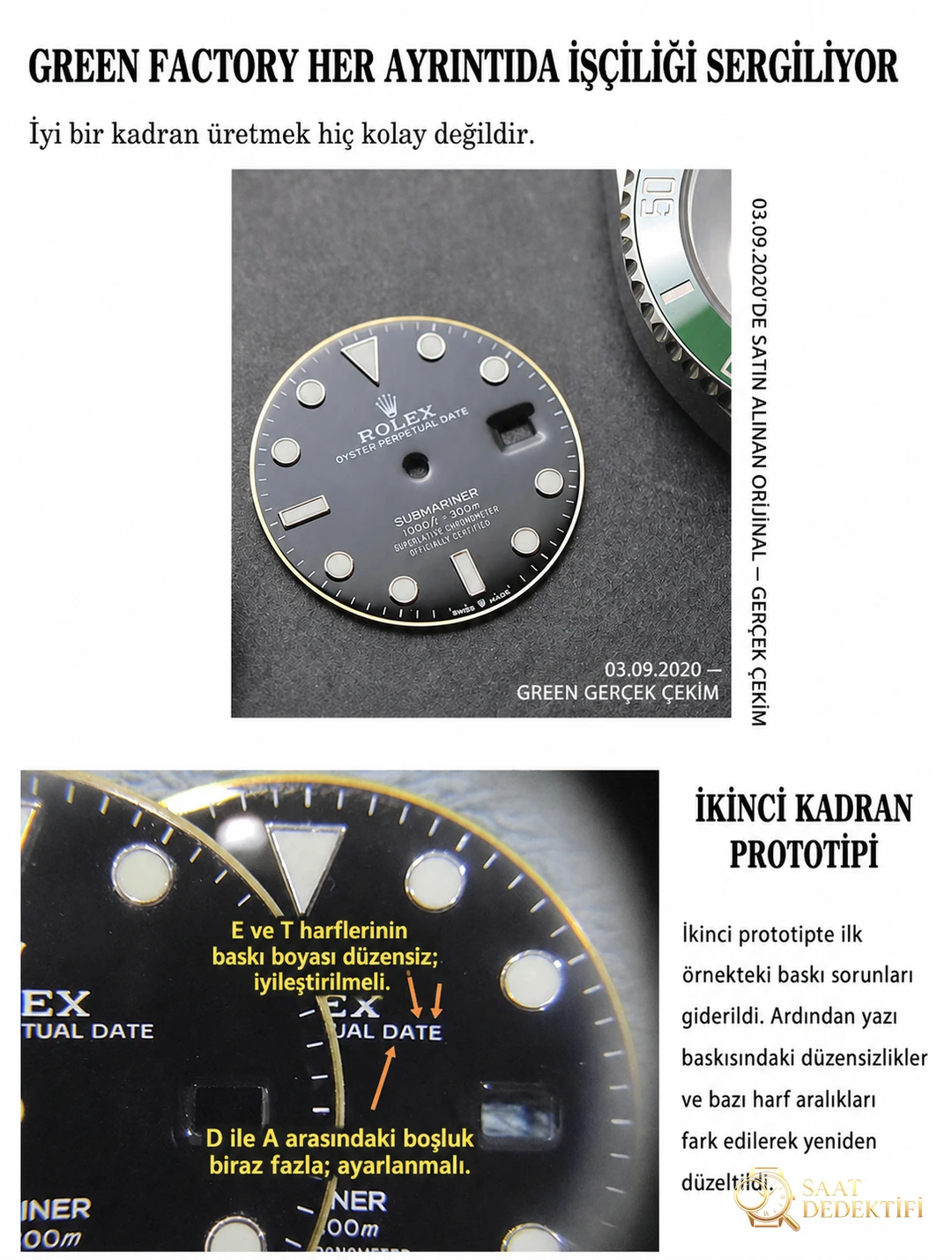 Green Fabrikası 2020 Yeni 41 mm Rolex Yeşil Su Hayaleti (Green Submariner) 126610LV İlk Çıkış İncelemesi - Fosfor ve Super-LumiNova Gece Görünümü