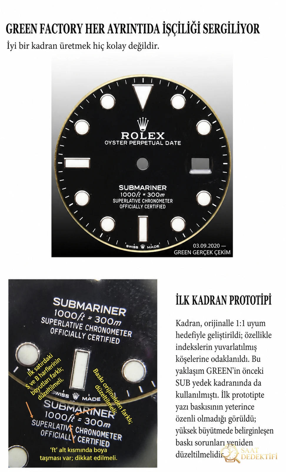 Green Fabrikası 2020 Yeni 41 mm Rolex Yeşil Su Hayaleti (Green Submariner) 126610LV İlk Çıkış İncelemesi - Mekanizma Zemberek ve Balans Detayı