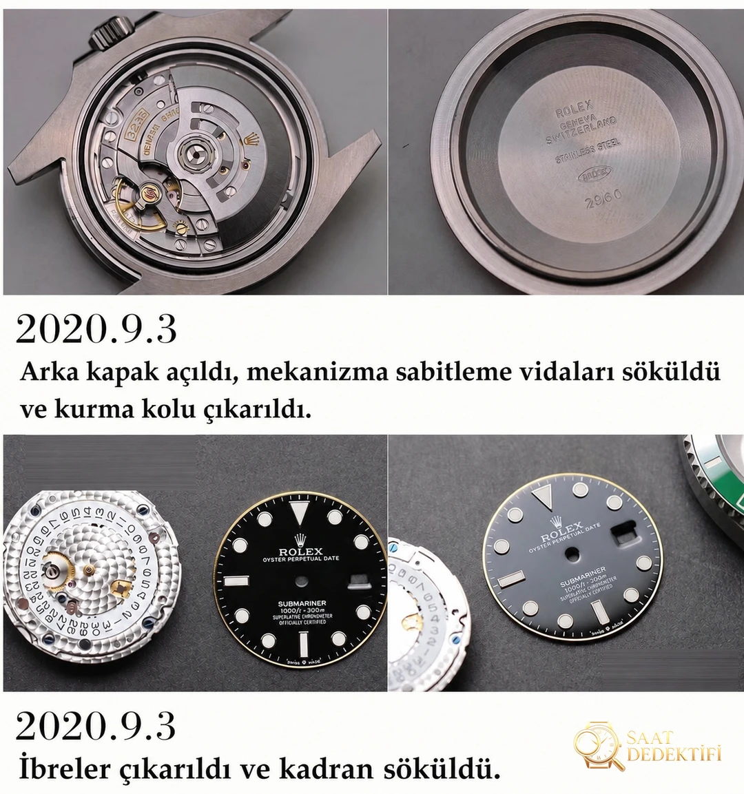 Green Fabrikası 2020 Yeni 41 mm Rolex Yeşil Su Hayaleti (Green Submariner) 126610LV İlk Çıkış İncelemesi - Bilezik Bakla Ayrımı ve Pim Yapısı